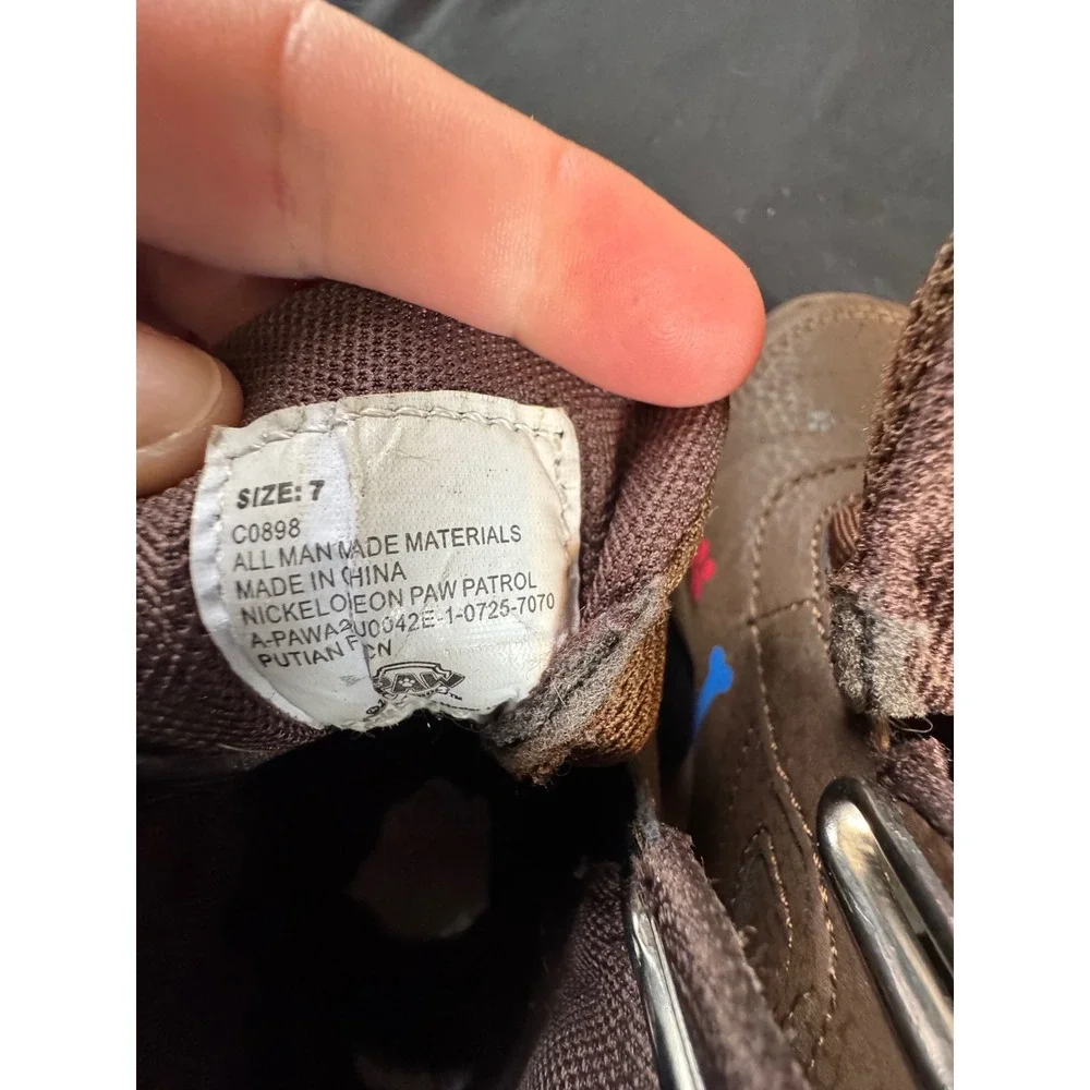 Nickelodeon Paw Patrol Toddler Boys Brown Hiking Boots Chase Marshall Size‎ 7